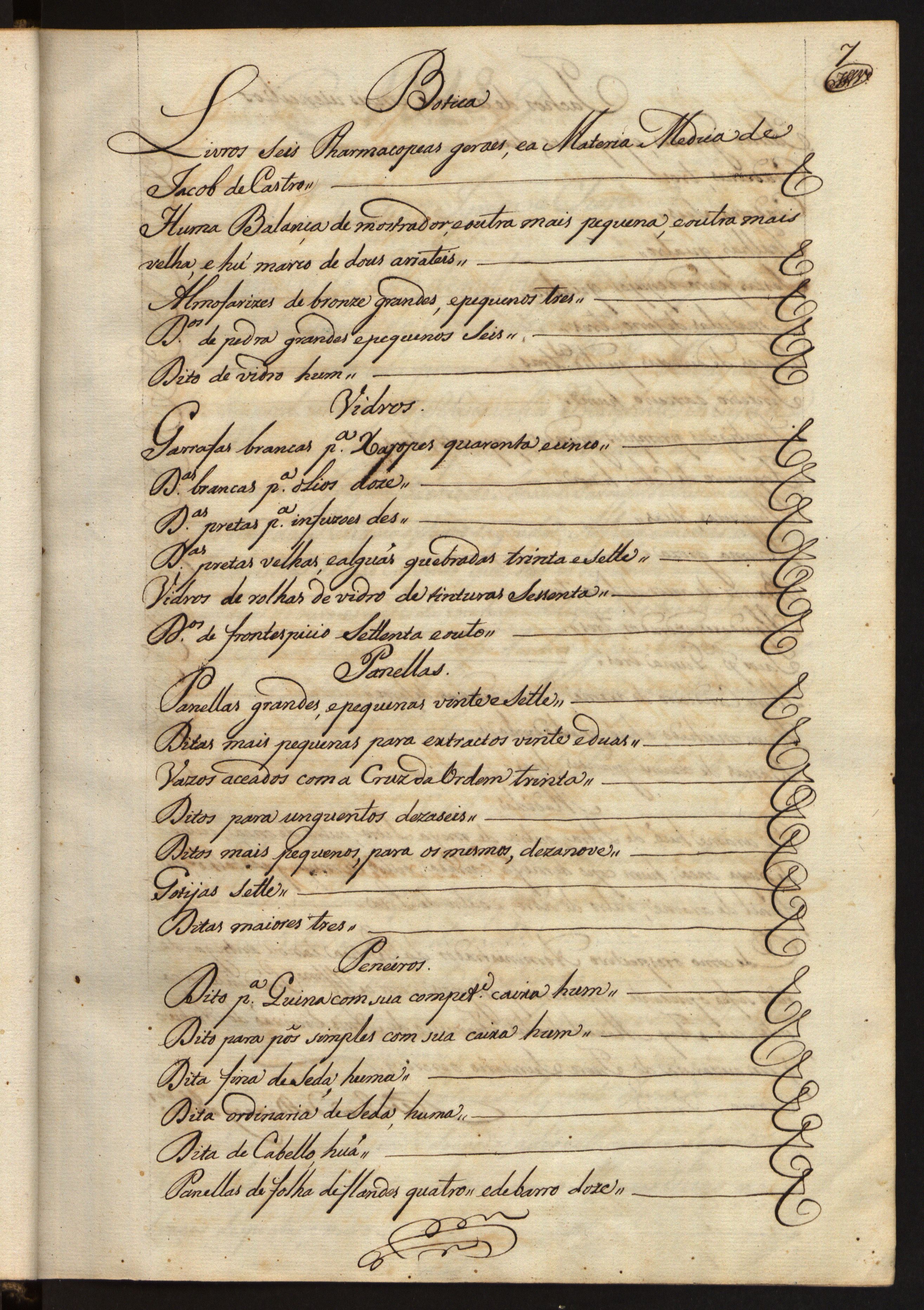 Inventarios das Officinas, 1817