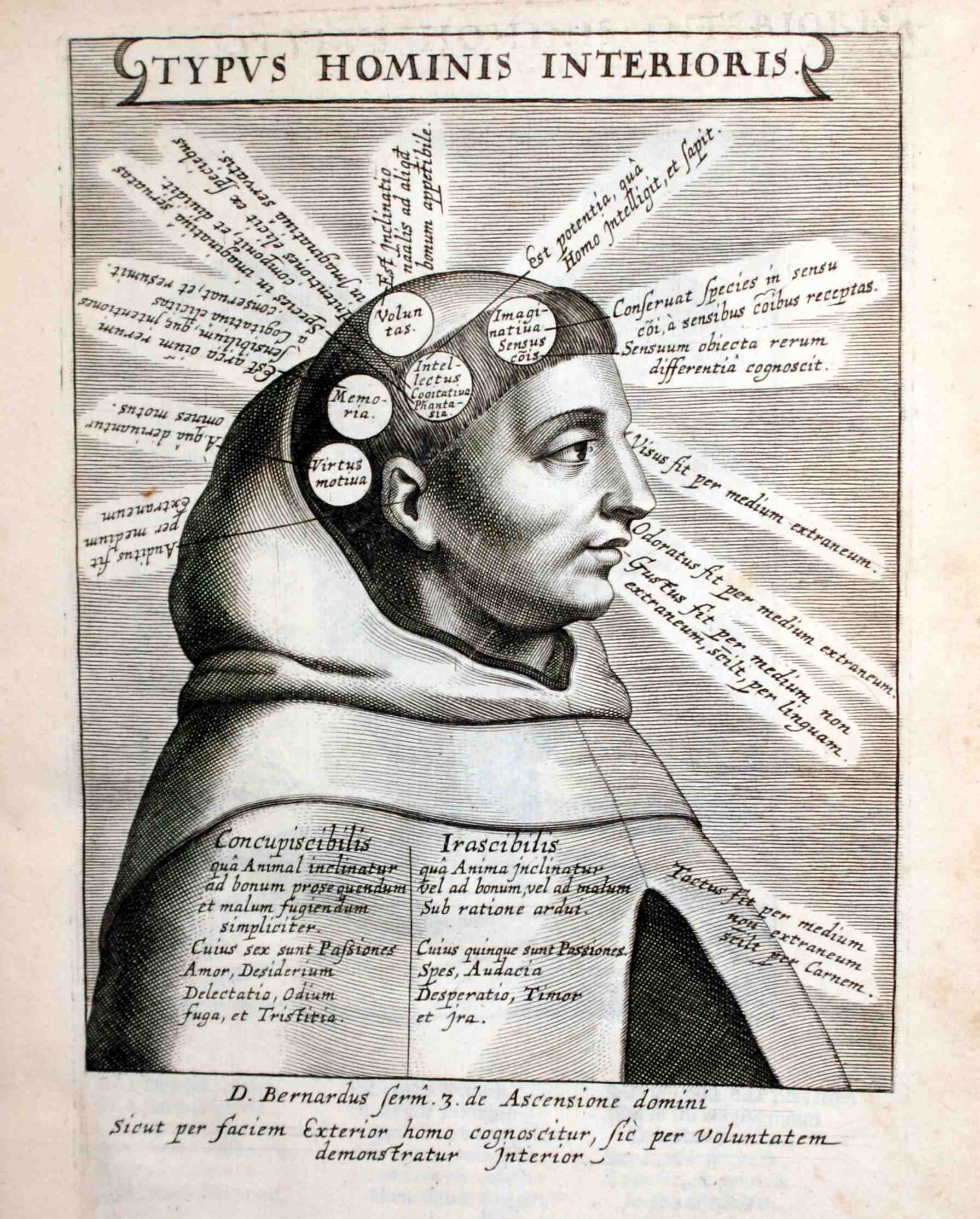 Typus Hominis Interioris, in Idea vitae Teresianae iconibvs  symbolicis expressa... Antuerpiae, apud Jacobum Mesen (BPNM)