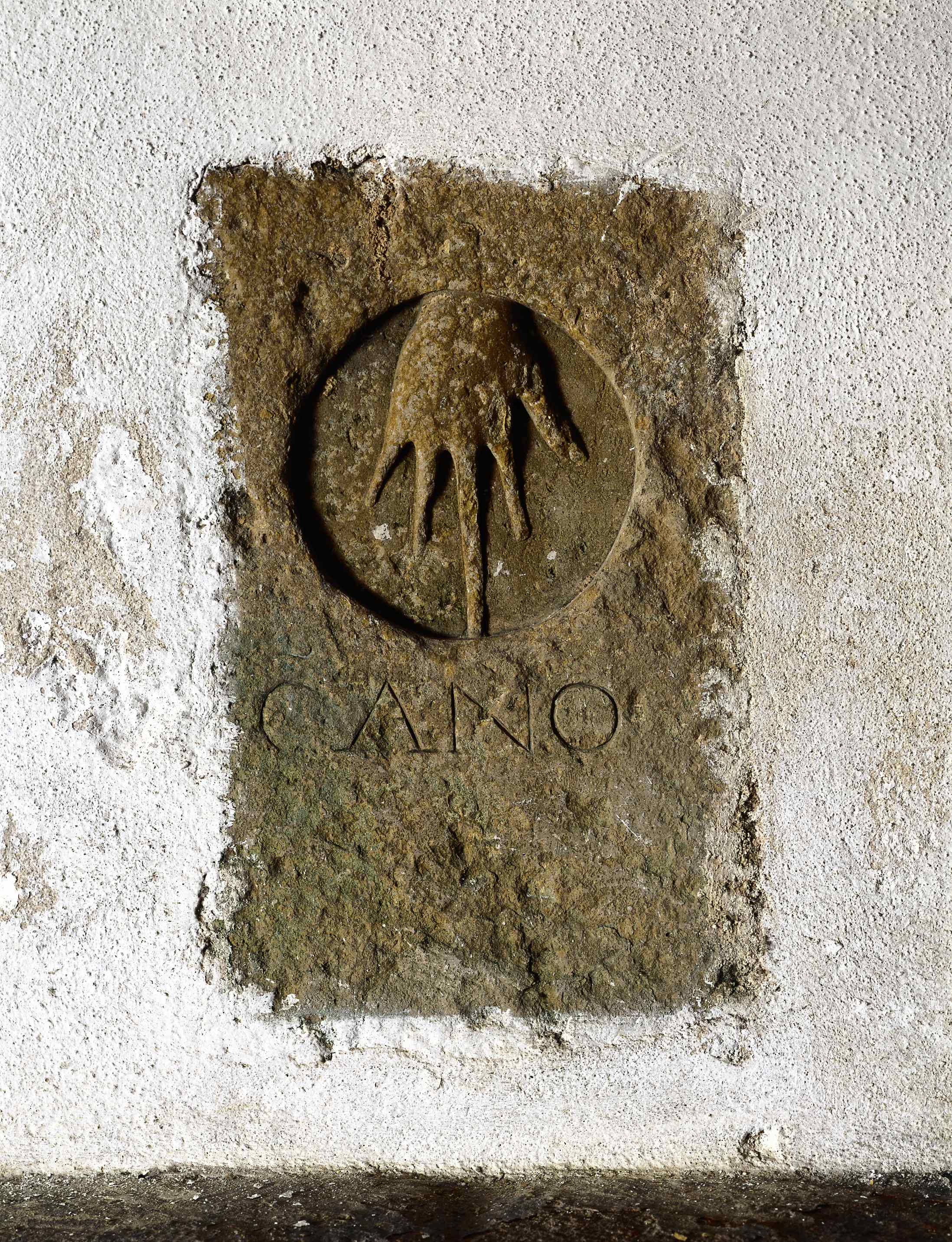 Tombstone with inscription